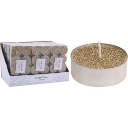 8 theelichtjes champagne