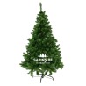 Sapin de Noël artificiel, vert, en forme conique, sur support noir. Sapin de Noël artificiel, vert, en forme conique, sur support noir.