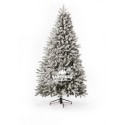 Sapin de Noël artificiel floqué blanc