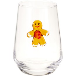 Verre à eau bonhomme en pain d'épices 400 ml