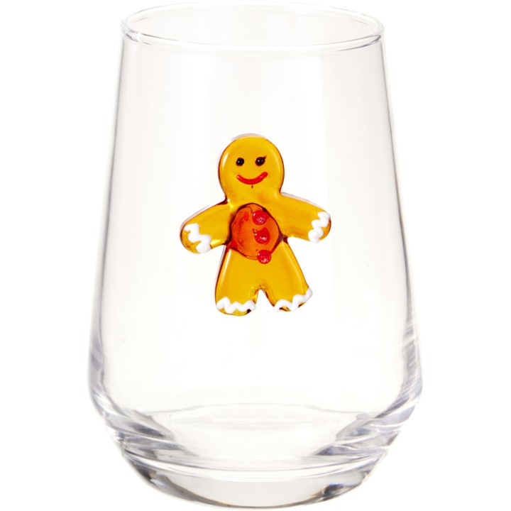 Verre à eau bonhomme en pain d'épices 400 ml