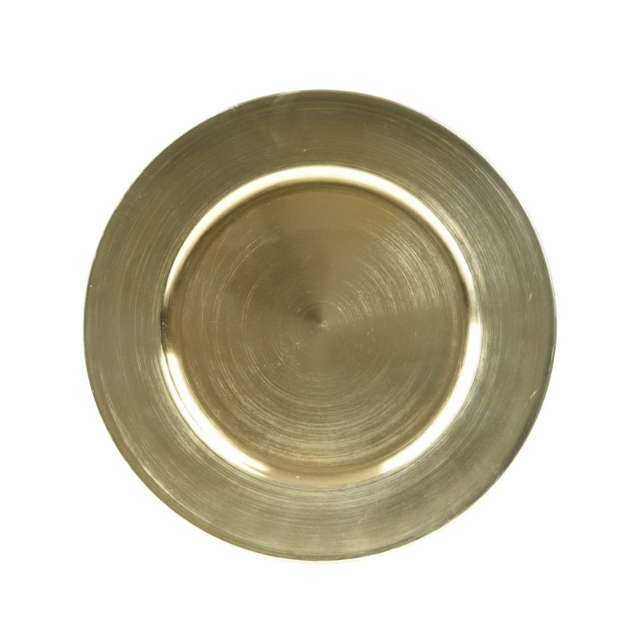 Rond gouden decoratief bord