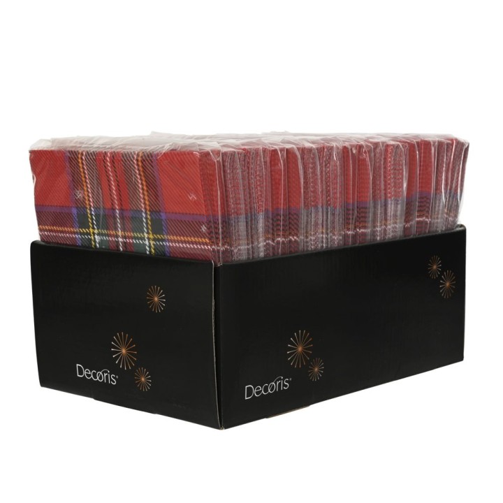 Pack of 20 tartan paper napkins