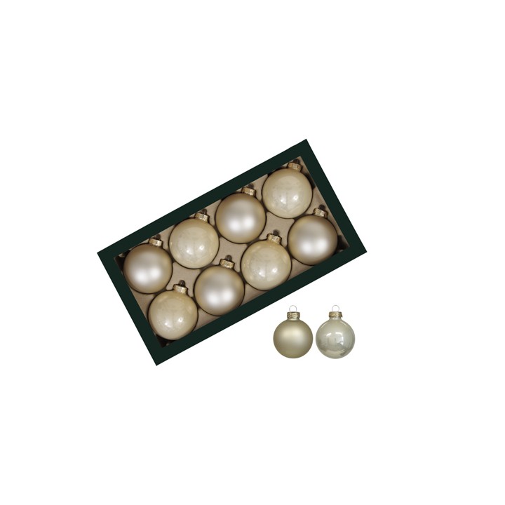 Boules de Noël classique champagne