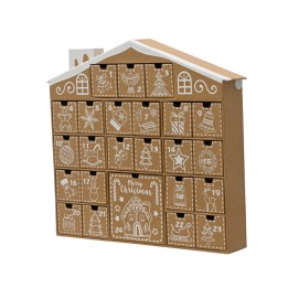 Adventskalender van kraftpapier
