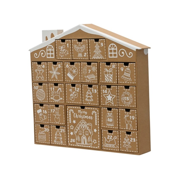 Calendrier de l'Avent en kraft