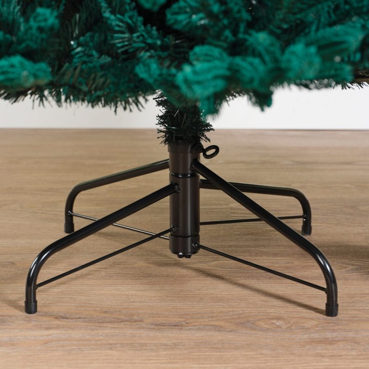 Emerald artificial Christmas tree flocked green Ø 116 x 180 cm