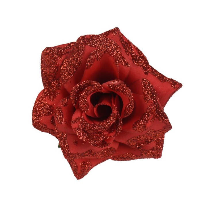 Box of 4 red clip-on roses