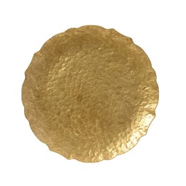 Assiette décorative martelée