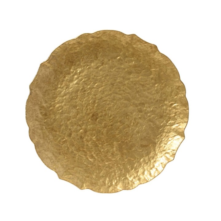 Hammered decorative plate