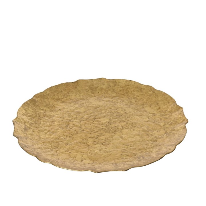 Assiette décorative martelée