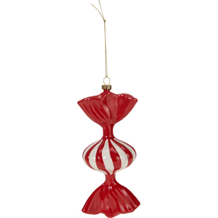 Hanging Christmas candy ornament 8 cm - 9 assorted designs