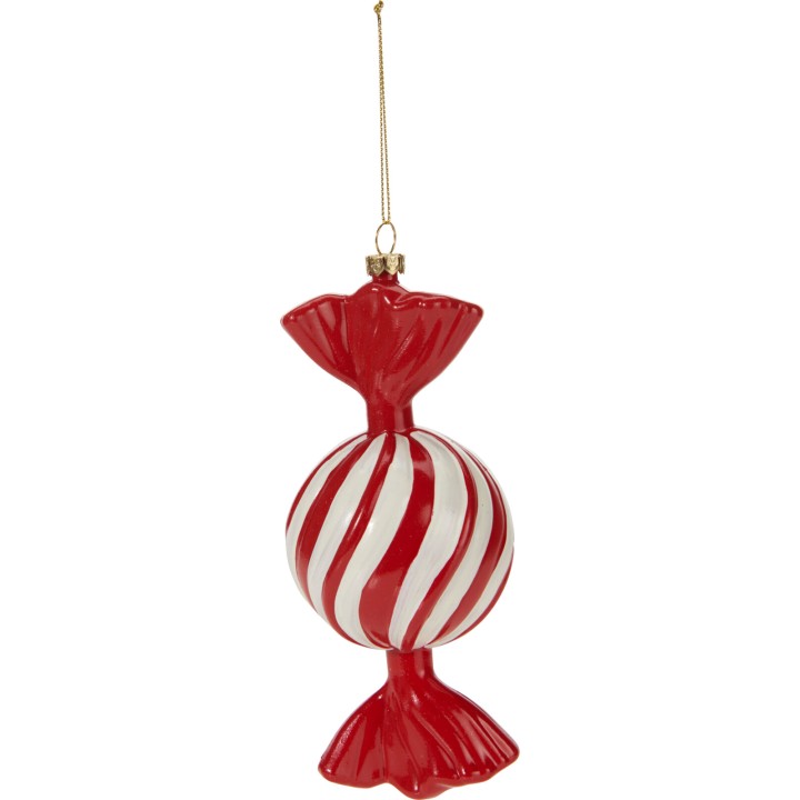 Hanging Christmas candy ornament 8 cm - 9 assorted designs