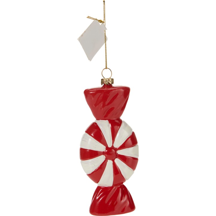 Hangend kerstsnoepje 8 cm - 9 assorti modellen