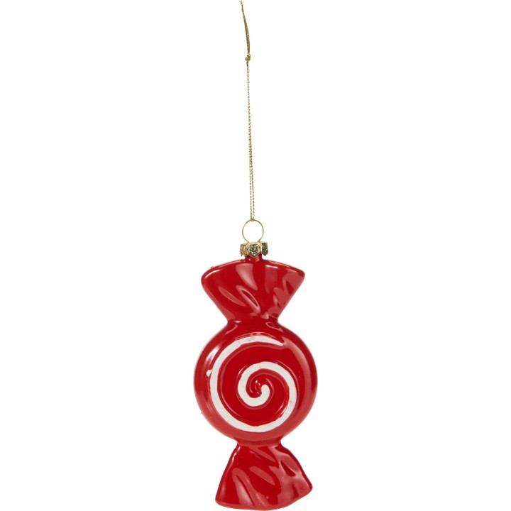 Hangend kerstsnoepje 8 cm - 9 assorti modellen