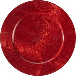Assiette Swirl 33 cm - vert ou rouge