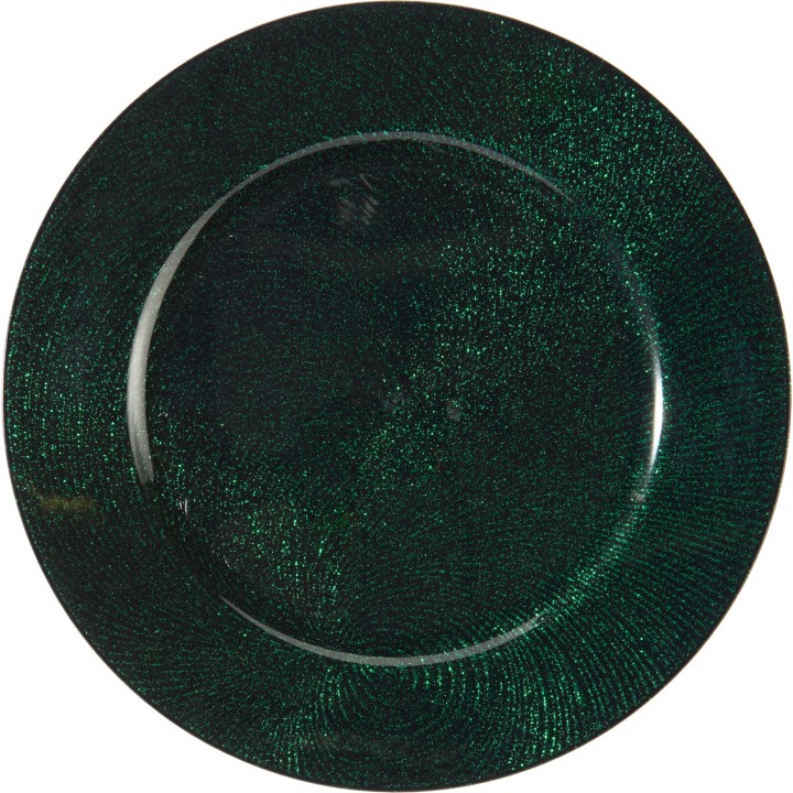 Assiette Swirl 33 cm - vert ou rouge