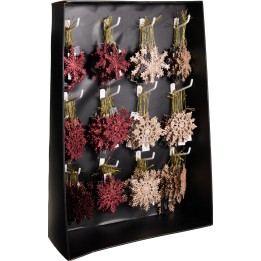 Glitter hanging snowflake - 6 assorted designs