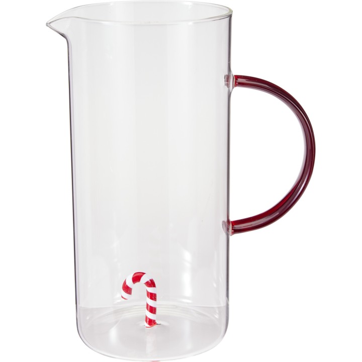Borosilicaatglazen karaf 1,4 L - 4 assorti kerstdecors