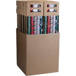 Set d'emballage cadeau kraft 11 pièces