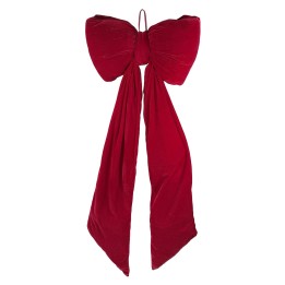 Nœud bouffant en velours rouge 155 cm