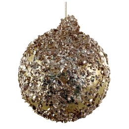 Boule en verre à la feuille d'or