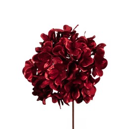 Metallic hortensiatak rood en bordeaux
