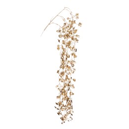 Gold metallic hanging leaf garland