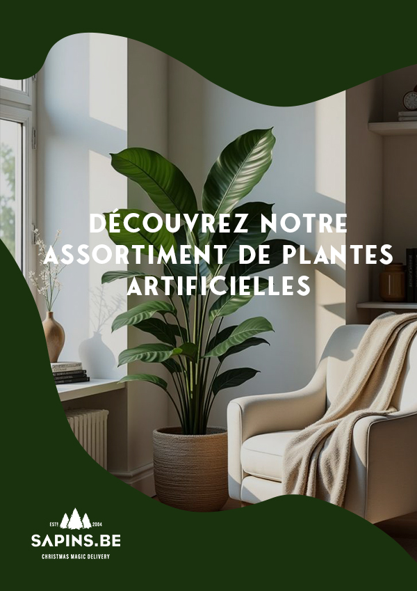 Plantes artificielles - Décorations de plantes artificielles de qualité premium pour Noël