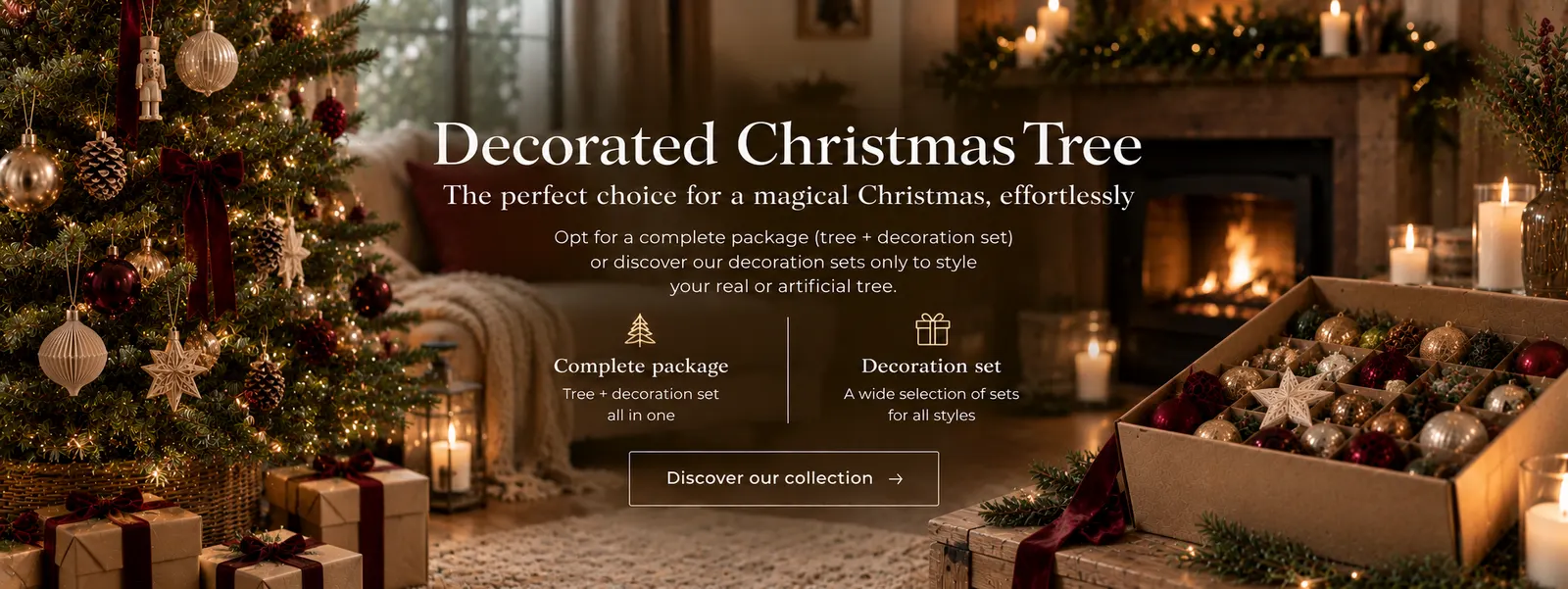 Decorated Christmas tree: the perfect choice for an effortless Christmas