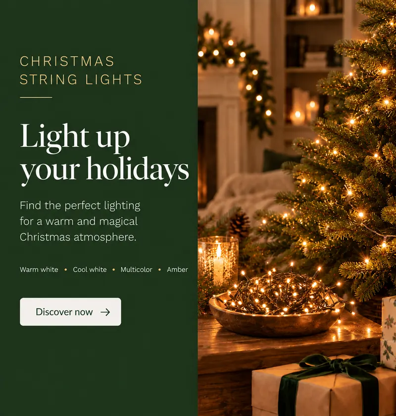 Light up your celebrations: string lights for indoors