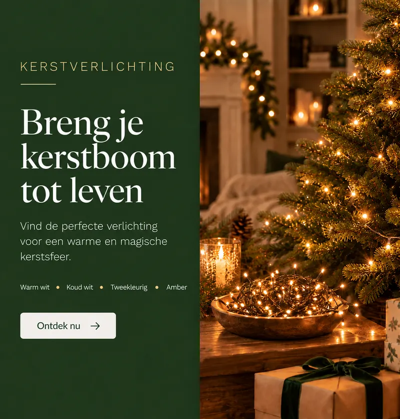 Verlicht uw feestdagen: lichtslingers voor binnen