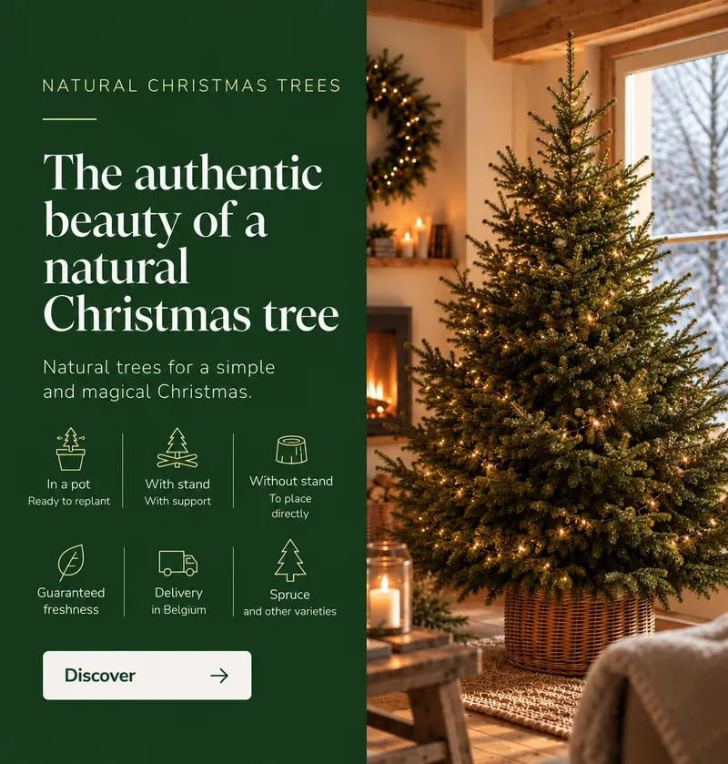 The true spirit of Christmas: our real trees, delivered in Belgium